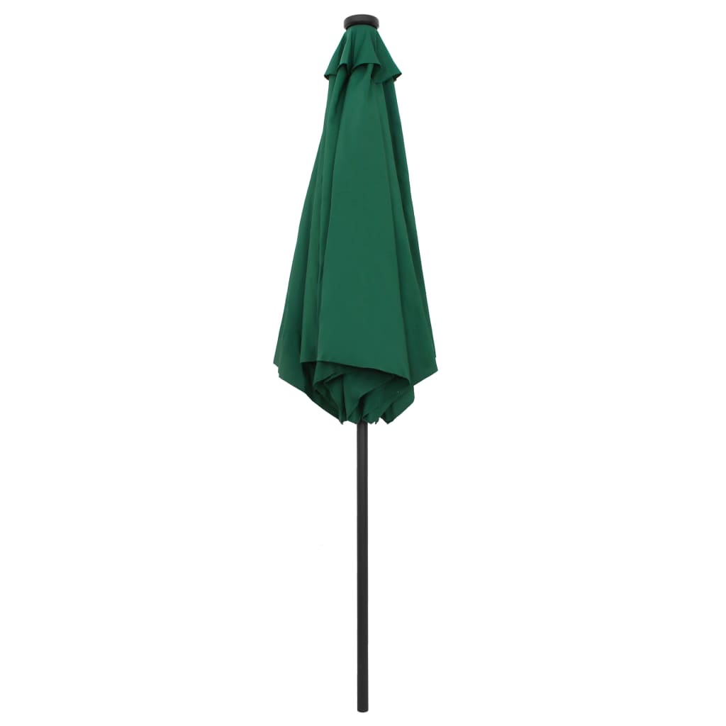 Parasol met LED-verlichting en aluminium paal 270 cm groen - AllerleiShop