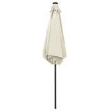 Parasol met LED-verlichting en aluminium paal 270 cm zandwit - AllerleiShop