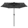 Parasol met LED-verlichting en aluminium paal 270 cm antraciet - AllerleiShop