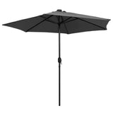 Parasol met LED-verlichting en aluminium paal 270 cm antraciet - AllerleiShop