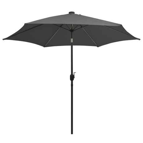 Parasol met LED-verlichting en aluminium paal 300 cm antraciet - AllerleiShop