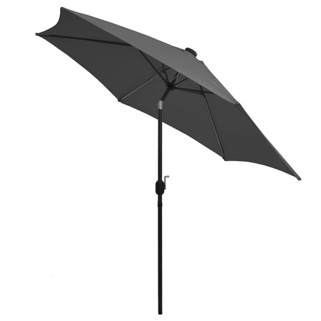 Parasol met LED-verlichting en aluminium paal 300 cm antraciet - AllerleiShop