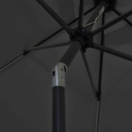 Parasol met LED-verlichting en aluminium paal 300 cm antraciet - AllerleiShop