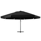 Parasol met aluminium paal 500 cm zwart - AllerleiShop