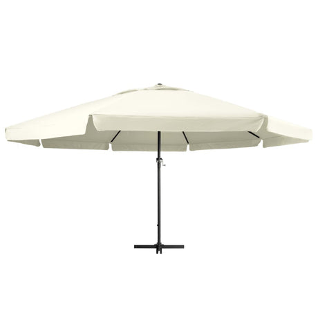 Parasol met aluminium paal 600 cm zandwit - AllerleiShop