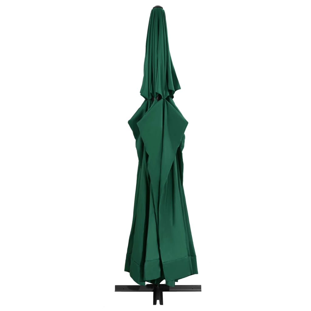 Parasol met aluminium paal 600 cm groen