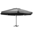 Parasol met aluminium paal 600 cm antracietkleurig - AllerleiShop