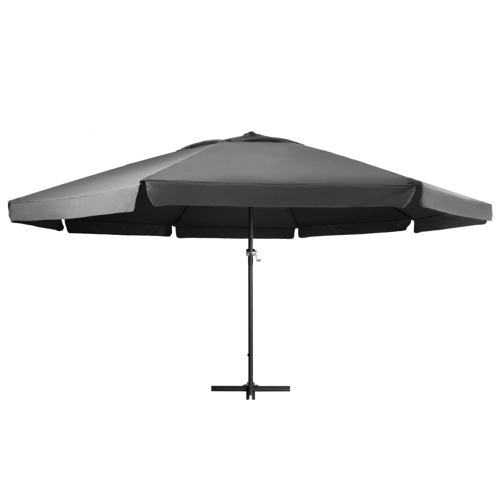 Parasol met aluminium paal 600 cm antracietkleurig - AllerleiShop