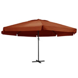 Parasol met aluminium paal 600 cm terracottakleurig - AllerleiShop