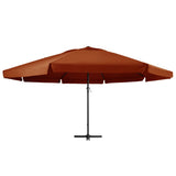 Parasol met aluminium paal 600 cm terracottakleurig - AllerleiShop