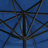 Parasol met aluminium paal 600 cm azuurblauw - AllerleiShop