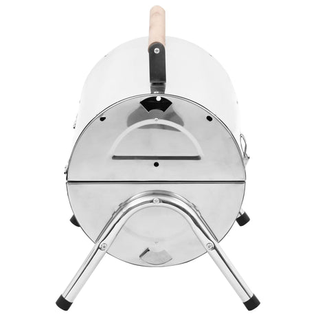 Tafelbarbecue houtskool dubbele roosters roestvrij staal - AllerleiShop