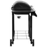 Gasbarbecue-grill met 4 branders zwart - AllerleiShop