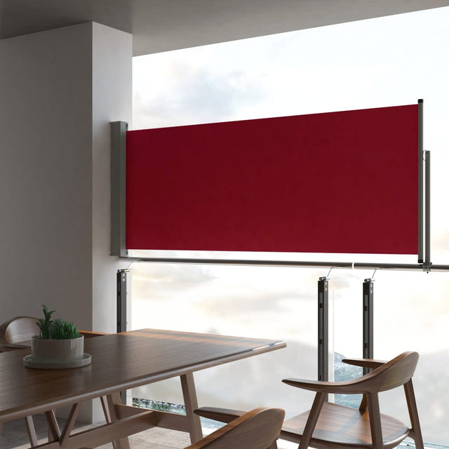 Tuinscherm uittrekbaar 100x300 cm rood - AllerleiShop