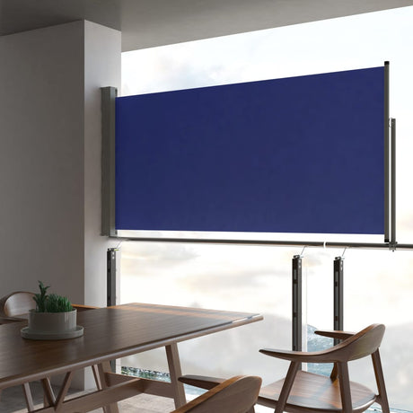 Tuinscherm uittrekbaar 120x300 cm blauw - AllerleiShop