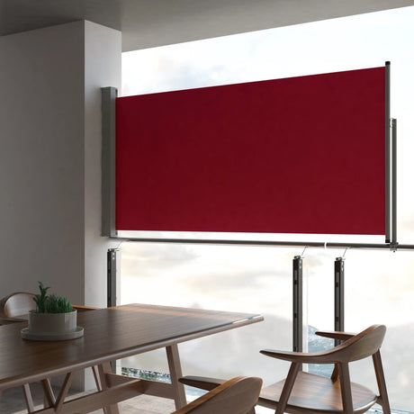 Tuinscherm uittrekbaar 120x300 cm rood - AllerleiShop