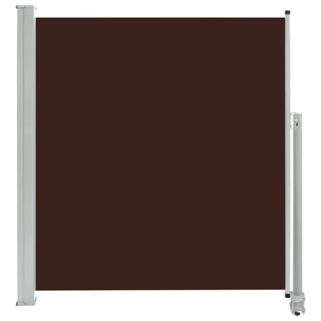 Tuinscherm uittrekbaar 140x300 cm bruin - AllerleiShop