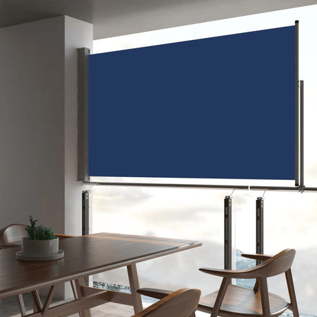 Tuinscherm uittrekbaar 140x300 cm blauw - AllerleiShop