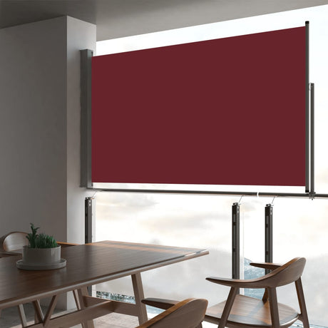 Tuinscherm uittrekbaar 140x300 cm rood - AllerleiShop