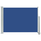 Tuinscherm uittrekbaar 80x300 cm blauw - AllerleiShop