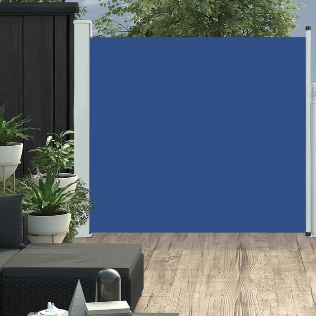 Tuinscherm uittrekbaar 170x300 cm blauw - AllerleiShop