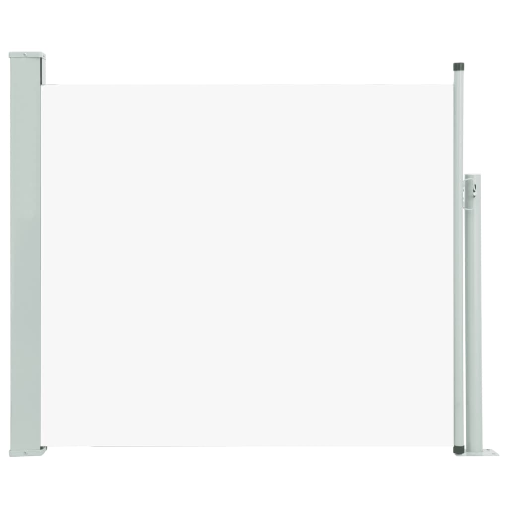 Tuinscherm uittrekbaar 100x300 cm crème - AllerleiShop