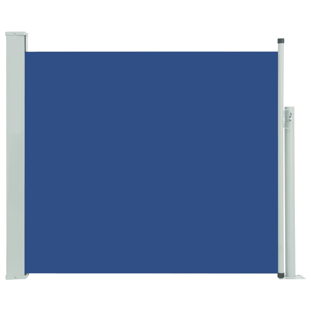 Tuinscherm uittrekbaar 100x300 cm blauw - AllerleiShop