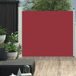 Tuinscherm uittrekbaar 100x300 cm rood - AllerleiShop