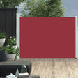 Tuinscherm uittrekbaar 100x500 cm rood - AllerleiShop