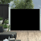 Tuinscherm uittrekbaar 120x500 cm zwart - AllerleiShop