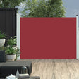 Tuinscherm uittrekbaar 120x500 cm rood - AllerleiShop