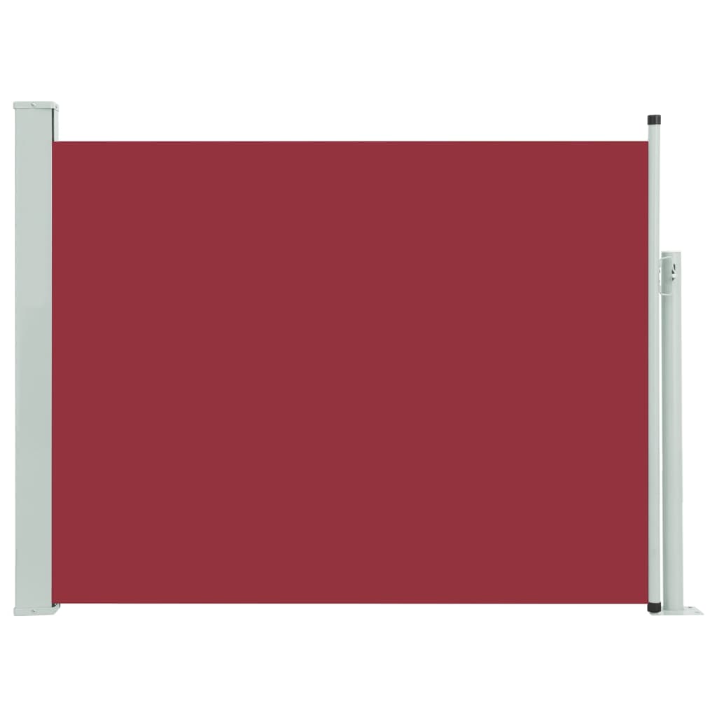 Tuinscherm uittrekbaar 140x500 cm rood - AllerleiShop