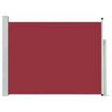 Tuinscherm uittrekbaar 140x500 cm rood - AllerleiShop