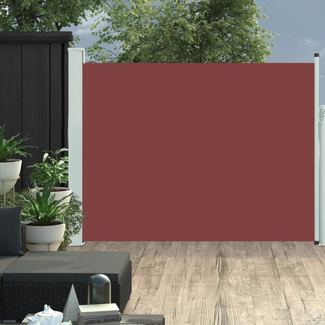 Tuinscherm uittrekbaar 140x500 cm bruin - AllerleiShop