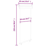 Balkonscherm 65x250 cm grijs - AllerleiShop