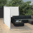 Windscherm uittrekbaar 100x600 cm crème - AllerleiShop