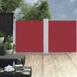 Windscherm uittrekbaar 100x600 cm rood - AllerleiShop