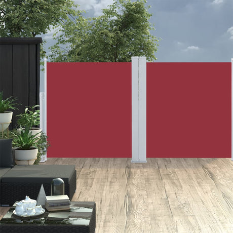 Windscherm uittrekbaar 100x600 cm rood - AllerleiShop