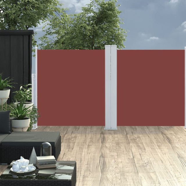 Windscherm uittrekbaar 120x600 cm bruin - AllerleiShop