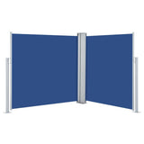 Windscherm uittrekbaar 120x600 cm blauw - AllerleiShop