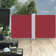 Windscherm uittrekbaar 120x600 cm rood - AllerleiShop