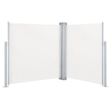 Windscherm uittrekbaar 140x600 cm crème - AllerleiShop