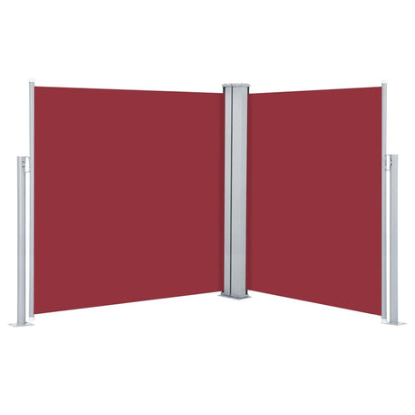 Windscherm uittrekbaar 140x600 cm rood - AllerleiShop