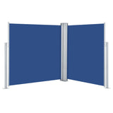 Windscherm uittrekbaar 160x600 cm blauw - AllerleiShop