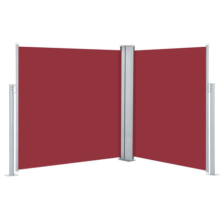 Windscherm uittrekbaar 160x600 cm rood - AllerleiShop