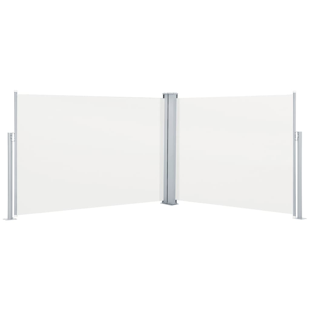 Windscherm uittrekbaar 100x1000 cm crème - AllerleiShop