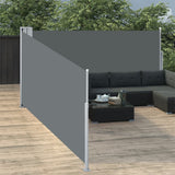 Windscherm uittrekbaar 100x1000 cm antraciet - AllerleiShop