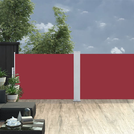 Windscherm uittrekbaar 100x1000 cm rood - AllerleiShop