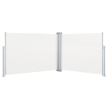 Windscherm uittrekbaar 120x1000 cm crème - AllerleiShop