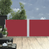 Windscherm uittrekbaar 120x1000 cm rood - AllerleiShop